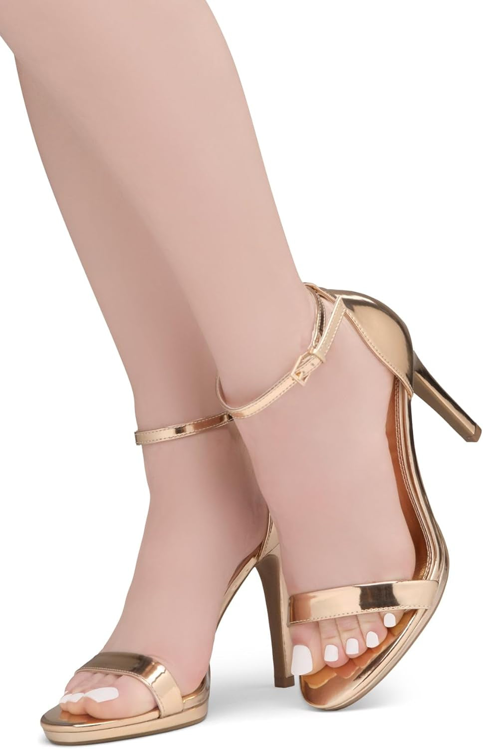 Women’S High Heels – Open Toe Stiletto Heels with Adjustable Ankle Strap | Dressy Sexy Strappy Heeled Sandals for Wedding, Prom, Party & Evening Wear