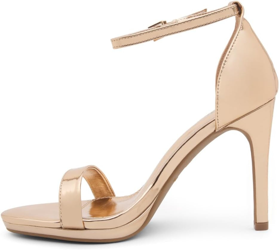 Women’S High Heels – Open Toe Stiletto Heels with Adjustable Ankle Strap | Dressy Sexy Strappy Heeled Sandals for Wedding, Prom, Party & Evening Wear