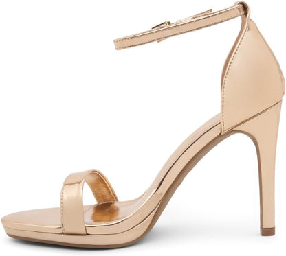 Women’S High Heels – Open Toe Stiletto Heels with Adjustable Ankle Strap | Dressy Sexy Strappy Heeled Sandals for Wedding, Prom, Party & Evening Wear